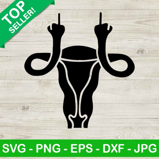 Middle Finger Uterus SVG