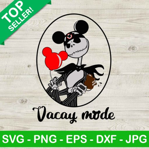 Jack Skellington Vacay Mode Svg