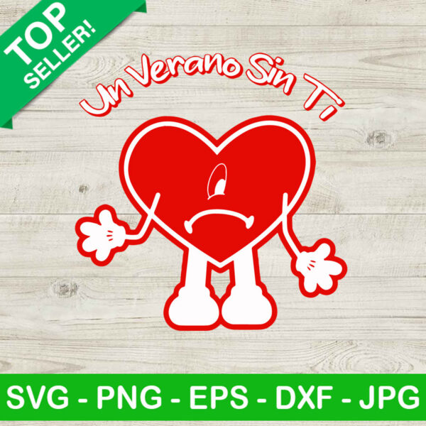 Un Verano Sin Ti Sad Heart SVG