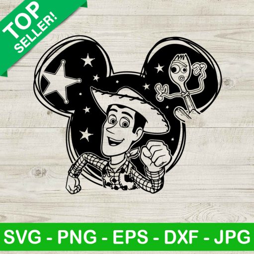Woody Mickey Head SVG