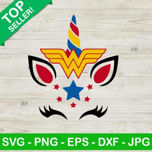 Wonder Woman Unicorn SVG