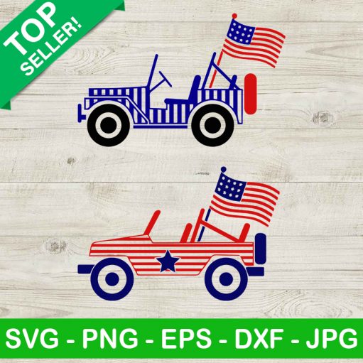 4Th Of July Truck Bundle Svg