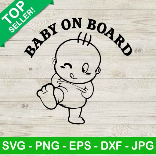 Baby On Board SVG, Baby SVG, Baby Foot SVG
