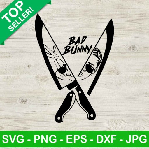 Bad Bunny Face Knife SVG, Bad Bunny SVG, Bad Bunny Halloween SVG