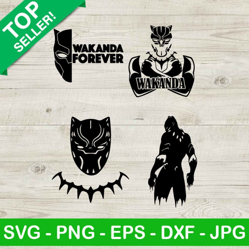 Black Panther Bundle SVG, Black Panther 2 SVG, Wakanda Forever SVG