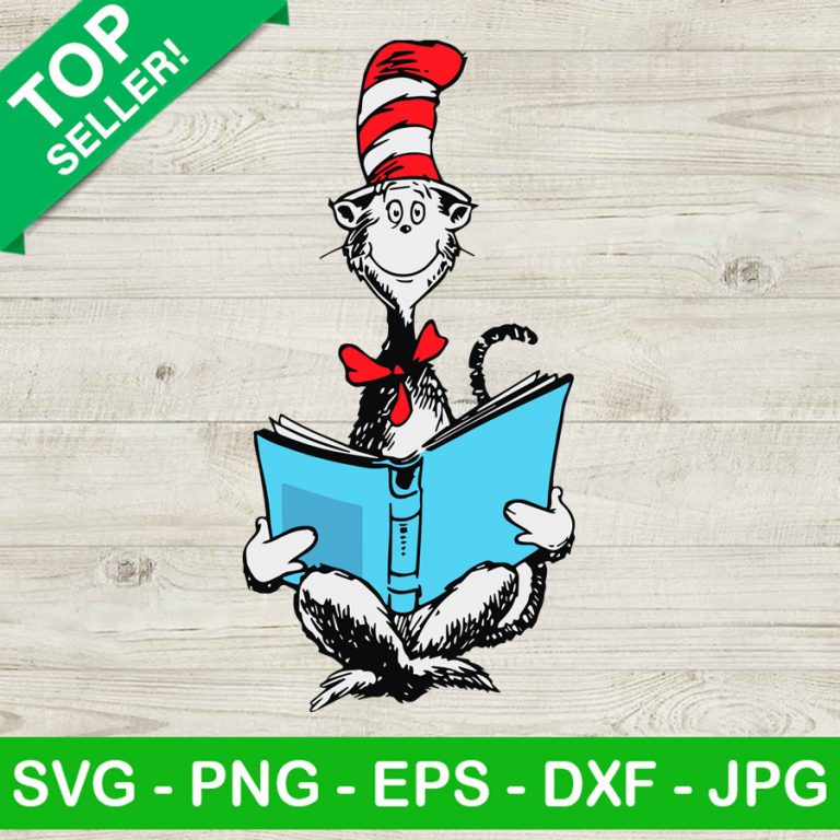 Dr Seuss Reading SVG, Reading Book SVG, Book lovers SVG