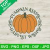 Pumpkin Kisses Harvest Wishes SVG