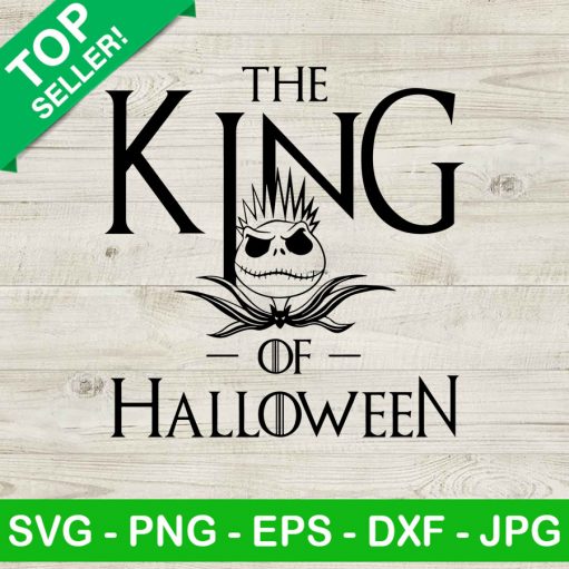 The King Of Halloween SVG, Jack Skellington SVG, Nightmare Before Christmas SVG