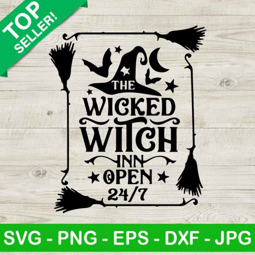 The Wicked Witch Inn Open 24H Svg
