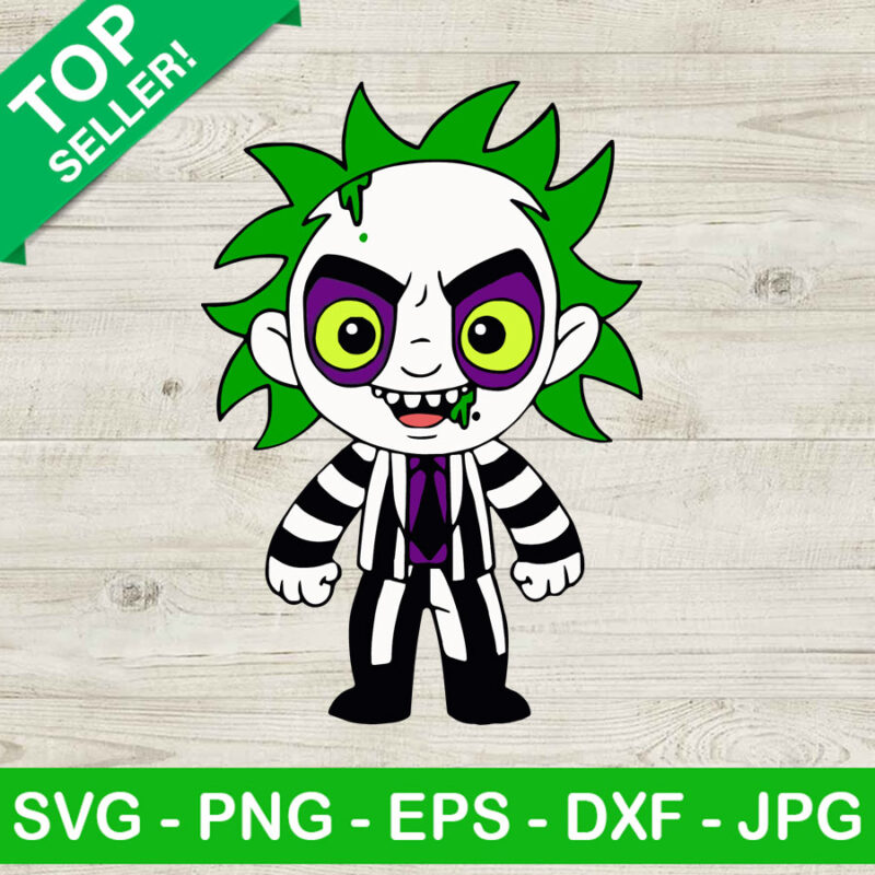 Halloween Chibi Beetlejuice SVG, Halloween Beetlejuice SVG, Horror Movies SVG