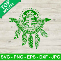 Starbucks Coffee Boho Arrow SVG