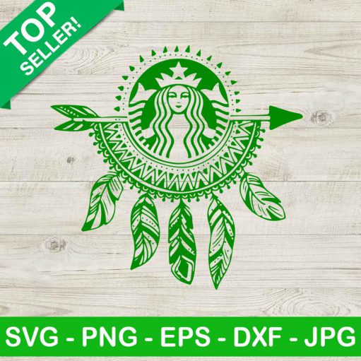 Starbucks Coffee Boho Arrow Svg