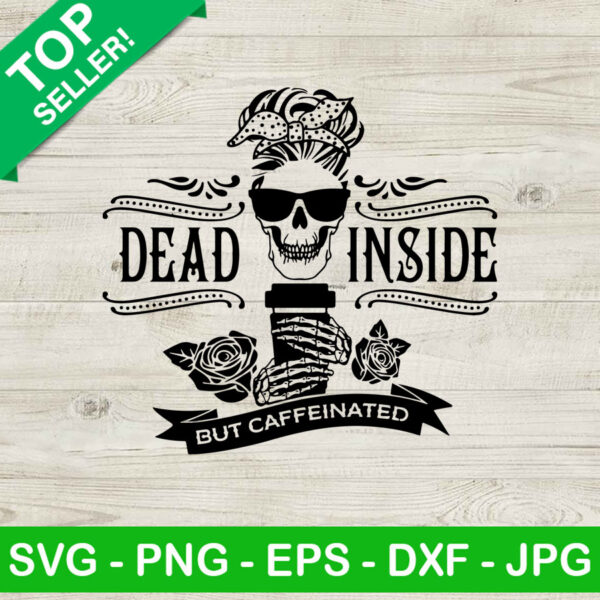 Messy Bun Dead Inside SVG