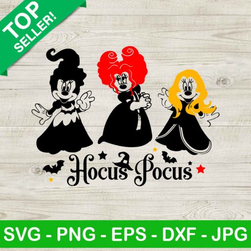 Mickey Hocus Pocus SVG, Sanderson Sisters SVG, Disney Halloween SVG