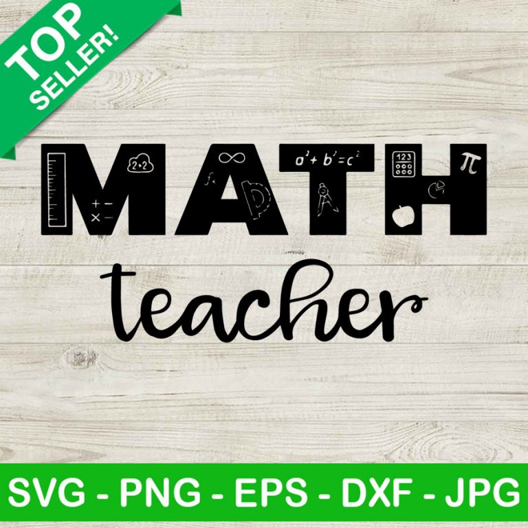 Math Teacher SVG, Teacher SVG, School SVG