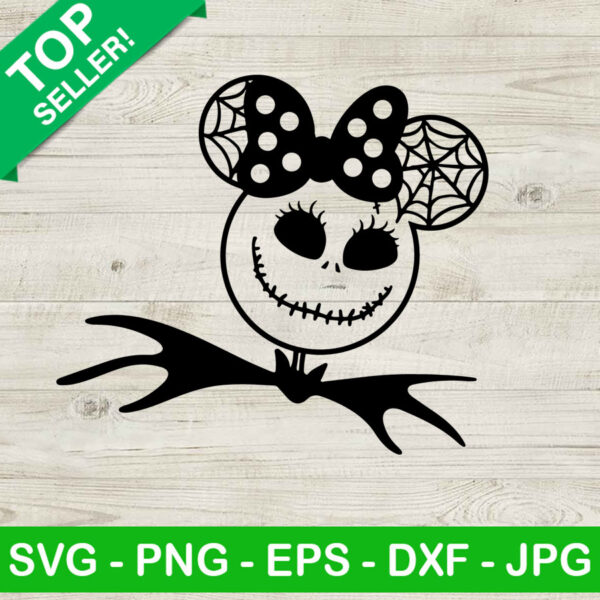 Minnie Nightmare Before Christmas SVG