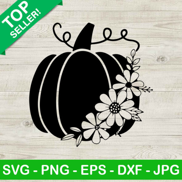 Floral Pumpkin SVG