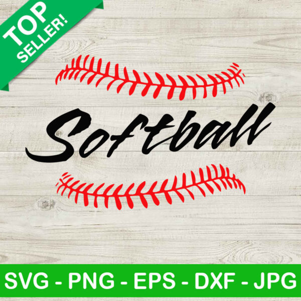 Softball Stitches SVG, Baseball Softball SVG, Sport SVG