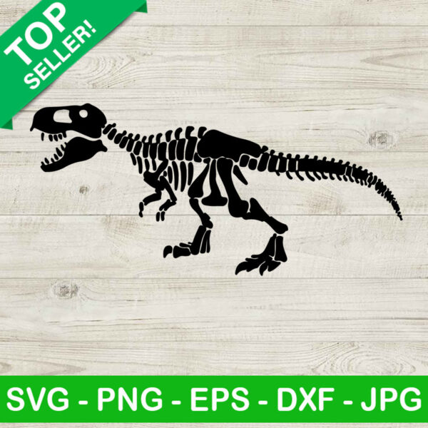 Skeleton T Rex SVG