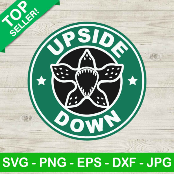 Upside Down Coffee Logo SVG