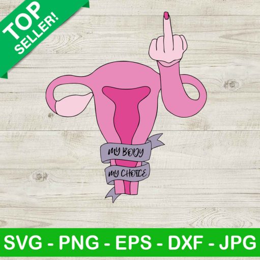 Uterus Flipping Off SVG