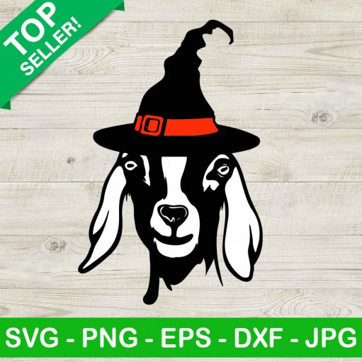 Goat Witches Face SVG, Goat Halloween SVG, Halloween Funny Animals SVG