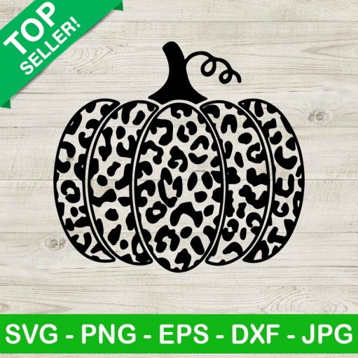 Halloween Leopard Print Pumpkin SVG, Pumpkin SVG, Halloween SVG