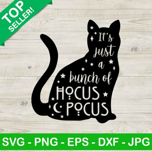 Hocus Pocus Black Cat Svg