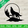 Howling Wolf Svg