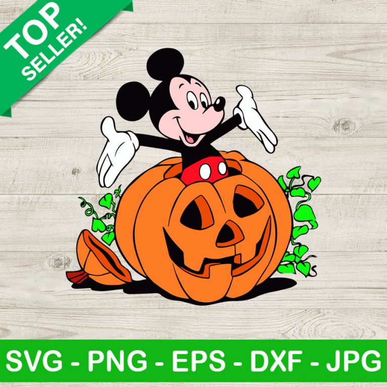 Mickey Pumpkin SVG, Mickey Halloween SVG, Disney Halloween SVG