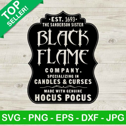 Sanderson Sister Black Flame Svg