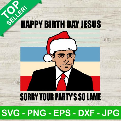 The Office Happy Birthday Jesus Svg
