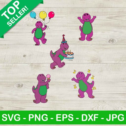Barney and friends birthday SVG