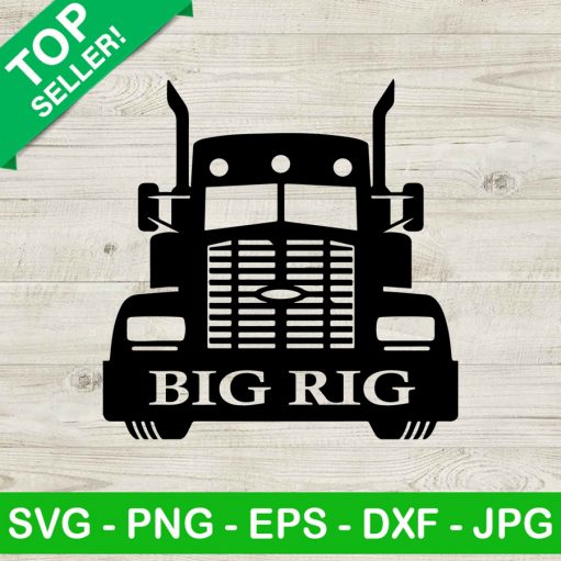 Big Rig Truck Svg