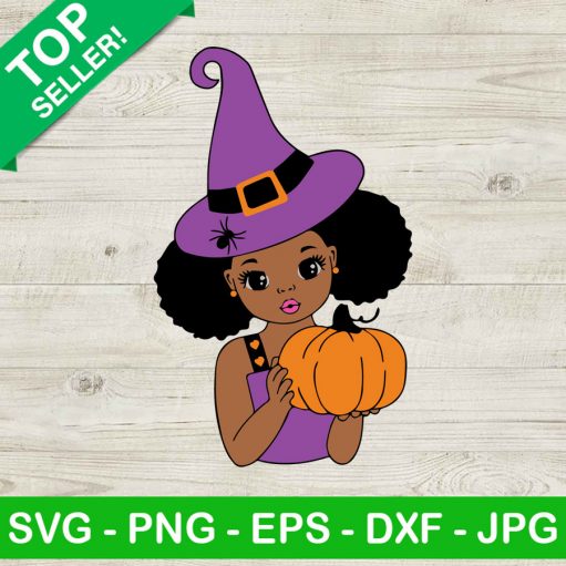 Black Girl Halloween Svg