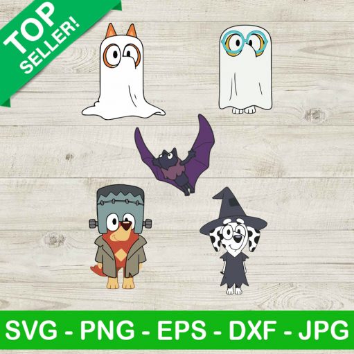 Bluey Halloween Svg