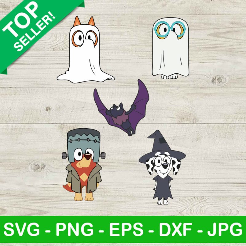 Bluey halloween SVG, Halloween SVG, Horror bluey halloween SVG