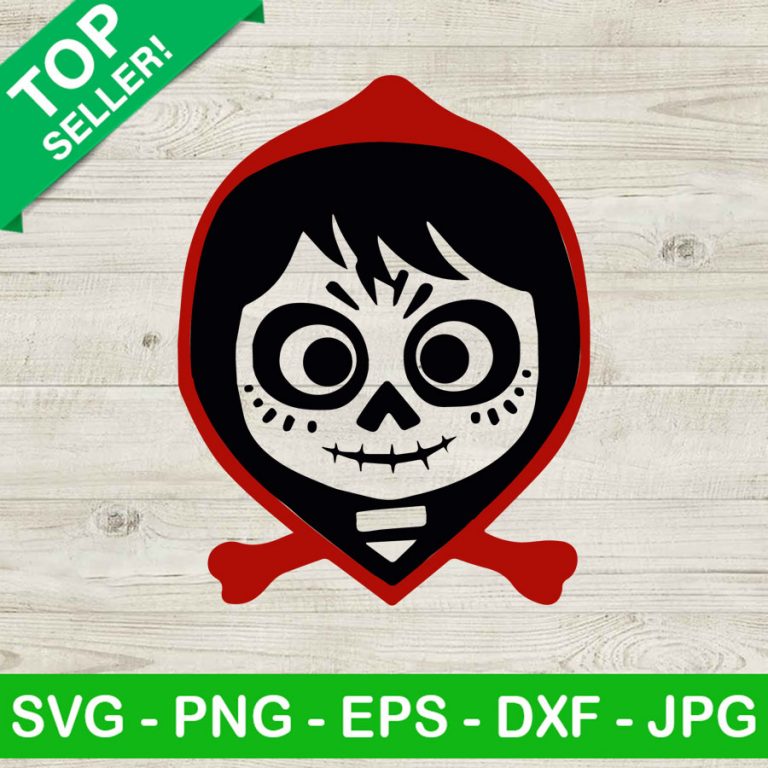 Coco miguel face SVG, Miguel halloween SVG, Miguel skull SVG