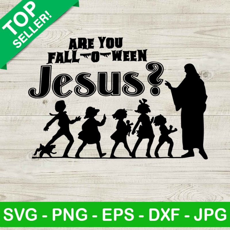 Fall o ween jesus SVG, Jesus halloween SVG, Jesus fall SVG