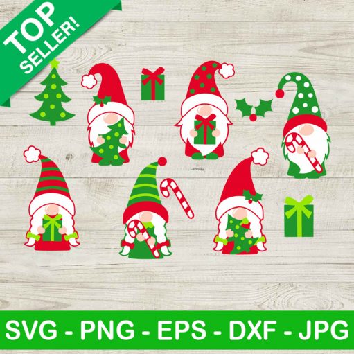 Gnomes christmas Bundle SVG