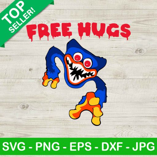 Huggy wuggy free hug SVG