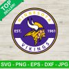 Minesota Vikings Est 1961 Svg