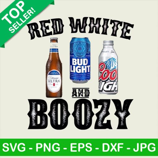 Red white and boozy PNG file, Budlight Sublimation Transfer PNG, Beer logo Heat Transfer PNG