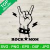 Rock Mom Svg