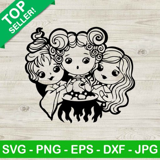 Sanderson sister cute SVG, Halloween witch SVG, Hocus pocus SVG