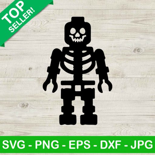 Skeleton Lego Halloween Svg