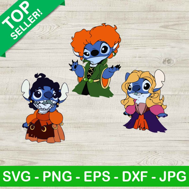 Stitch witches SVG, Disney halloween SVG, Stitch disney witch SVG