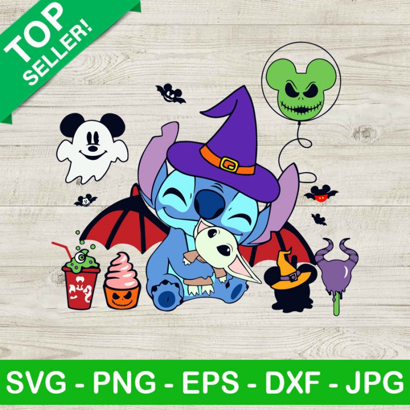 Stitch witches halloween SVG, Stitch halloween costume SVG, Stitch ...