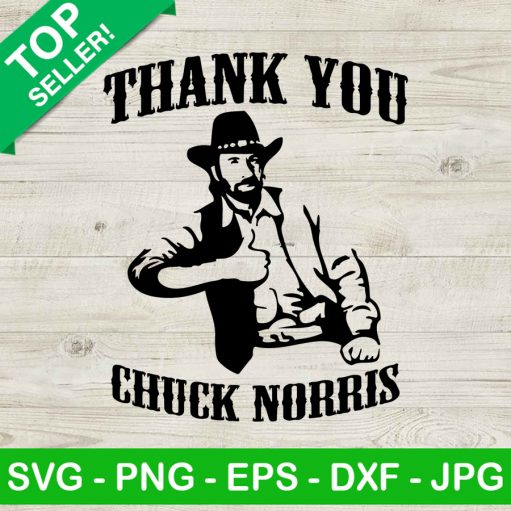 Thank You Chuck Norris Svg