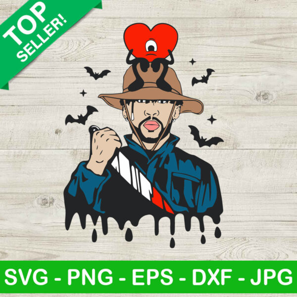 Bad bunny jason voorhees custome SVG, Bad bunny Halloween SVG, Jason voorhees halloween sinti SVG